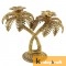 Rci Handicraft Metal Gold Plated (Palm) Khajur Candle Holder for Home Hotal Decor Candle Stand Tree Statue for Candle Light Dinner & Dining Table Decorative Showpiece for Decoration & Gift Purpose...