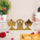 Rci Handicrafts Tirupati Balaji Symbol Stand Shankh Chakra with Balaji Statue Gold Plating Antique Decorative for Car Dashboard Home & Office Table Showpiece Figurines,Religious Gift Idol...