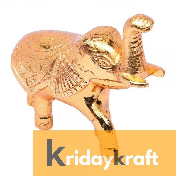 Roli-Chandan, Chawal-Akshat-Haldi, Kumkum Box Elephant design Chopda