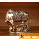 Kamdhenu Cow n Calf with Krishna Xl Silver Plated Statue for Good Luck 