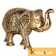 Metal Elephant 3 Pcs Set Gold Polish for Showpiece Enhance Your Home