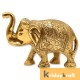 Metal Elephant 3 Pcs Set Gold Polish for Showpiece Enhance Your Home