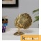 Metal Animal Figurine Dancing Peacock for Home Décor Gold Plated antique