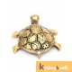 Metal Animal Figurine Tortoise feng-shui Big Antique Gold Plated mini
