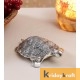 Metal Animal Figurine Tortoise feng-shui Big Antique Silver Plated