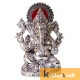 Metal Silver Plated Ganesh XL Showpiece