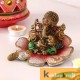 Ganesha sitting on flower red color for home decor and gifts