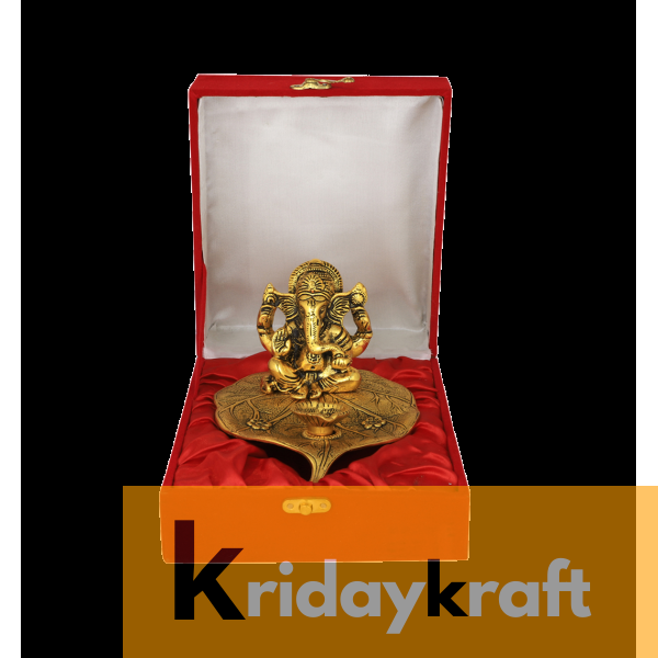 Valvet Box Ganpati with diya Xl for Returns Gifts and coporate gifts