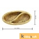 Metal Ovel Shaped Dry Fruit tray table decorative Gold Plated Home Decor 