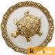Tortoise Turtle Plate Yantra Vastu Feng Sui Gold Plated achua Yantra Vaastu for good luck