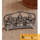 Metal laxmi Ganesh Saraswati plate Idol Decorative murti showpiece for Antique Gift