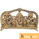 Metal laxmi Ganesh Saraswati plate Idol Decorative murti showpiece for Antique Gift