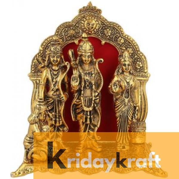 Lord Ram darbar statue table decorative showpiece - Metal Ram laxman sita hanuman ji idols