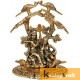 Radha Krishna Sitting Under Tree with Flute gold plated for Home Decor Showpiece Gifts Idols