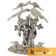 Radha Krishna Standing Under Tree with Flute Silver plated for Home Decor Showpiece Gifts Idols