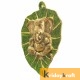 Wall Hanging green golden Leaf Ganesh Menakari Xl