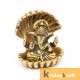 Ganesha sitting with snake gold plated for home decor and gifts