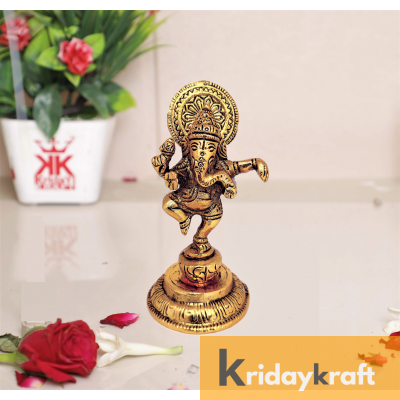 Rci Handicrafts Ganesha Metal Statue,Ganpati Murti Idol for Pooja & Home,Office Décor Ganesh idol for Car Dashboard Religious Showpiece for Decoration & Gifting Article...