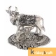 kamdhenu cow and calf Flowerbase Silver Plated