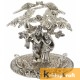 Tree Radha Krishna Standing Silver Oxidized 