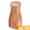 Hammered Finish Pure Copper Bedroom Bottle with Inbuilt Glass Copper Vessel for Drinking Water Copper Water Jug Copper jug with Glass